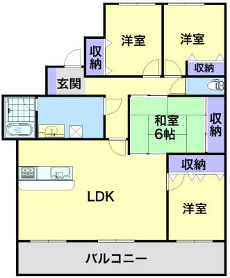 Floor plan. 4LDK, Price 19,800,000 yen, Occupied area 90.34 sq m , Balcony area 17.24 sq m