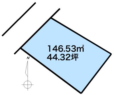 Compartment figure. Land price 8 million yen, Land area 146.53 sq m