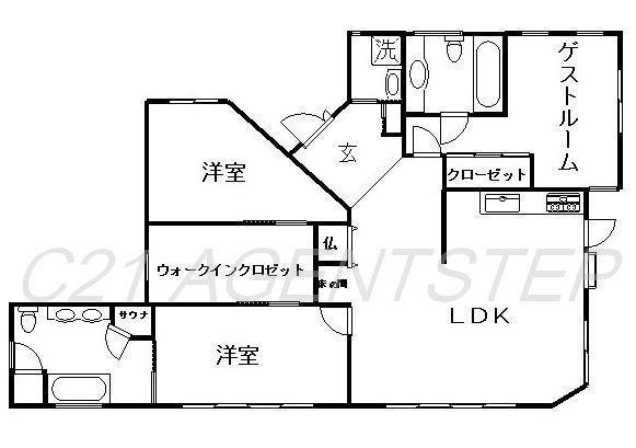Floor plan. 44 million yen, 3LDK+S, Land area 319.45 sq m , Building area 150.17 sq m