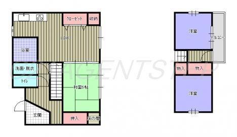 Floor plan. 13 million yen, 3LDK, Land area 125.23 sq m , Building area 69.55 sq m
