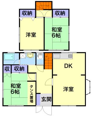 Floor plan. 13.8 million yen, 4DK, Land area 137.88 sq m , Building area 86.94 sq m