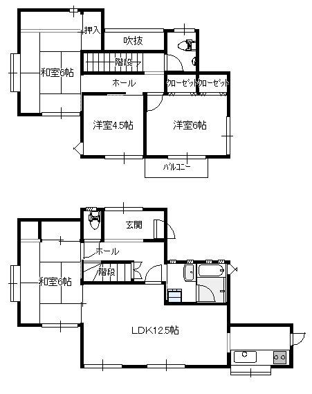 Floor plan. 19,800,000 yen, 4LDK, Land area 169 sq m , Building area 101.43 sq m