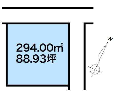 Compartment figure. Land price 13 million yen, Land area 294 sq m