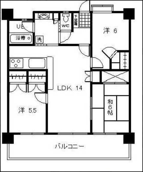 Floor plan. 3LDK, Price 19,400,000 yen, Footprint 72.9 sq m , Balcony area 16.2 sq m
