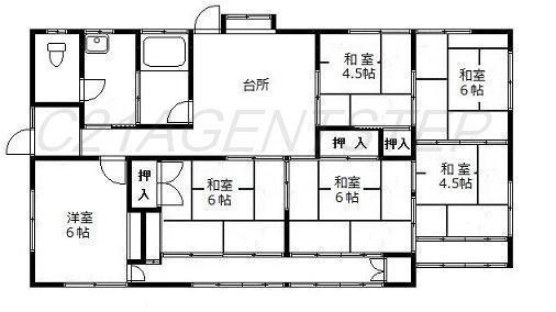 Floor plan. 16.5 million yen, 6DK, Land area 299.88 sq m , Building area 92.89 sq m
