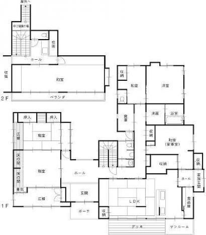 Floor plan. 20,900,000 yen, 8K, Land area 1262.04 sq m , Building area 203.61 sq m