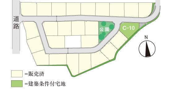 Compartment figure. Land price - is Sekisui House subdivision of all 26 compartments. It is residential land in Koenmae.