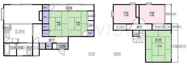 Floor plan. 25 million yen, 5LDK, Land area 220.32 sq m , Building area 148.9 sq m