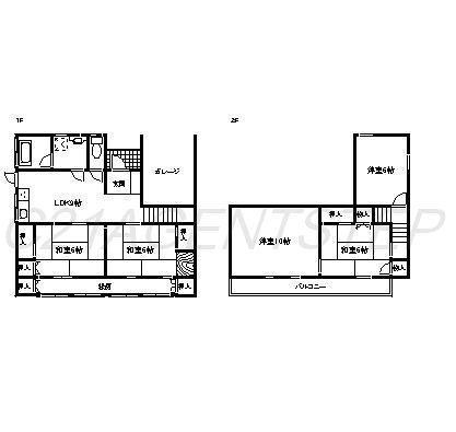 Floor plan. 13.8 million yen, 5LDK, Land area 203.34 sq m , Building area 93.28 sq m