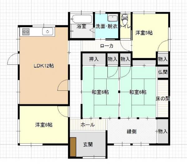 Floor plan. 14.8 million yen, 4LDK, Land area 329.1 sq m , Floor plan changed in the building area 122.2 sq m renovation, Now LDK.
