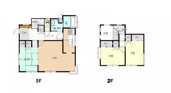 Floor plan. 17.8 million yen, 3LDK, Land area 186.07 sq m , Building area 95.65 sq m