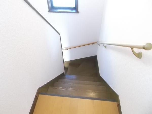 Other introspection. Of stairs wax finish with handrail