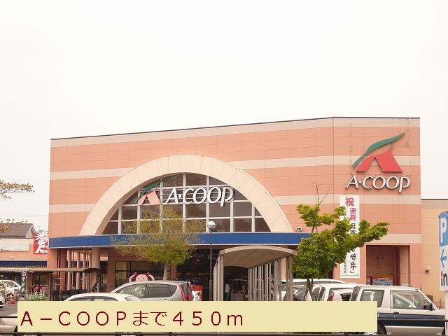 Supermarket. 450m to A-COOP (Super)