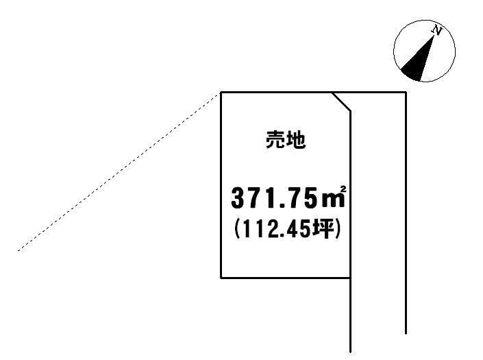 Compartment figure. Land price 11.2 million yen, Land area 371.75 sq m