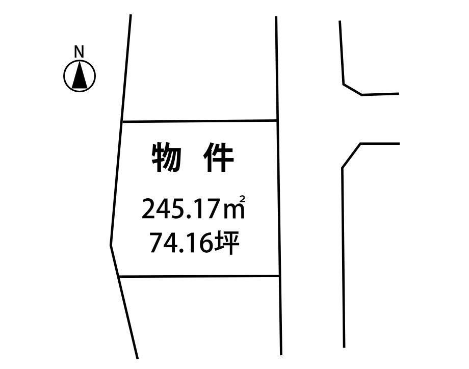 Compartment figure. Land price 8.86 million yen, Land area 245.17 sq m