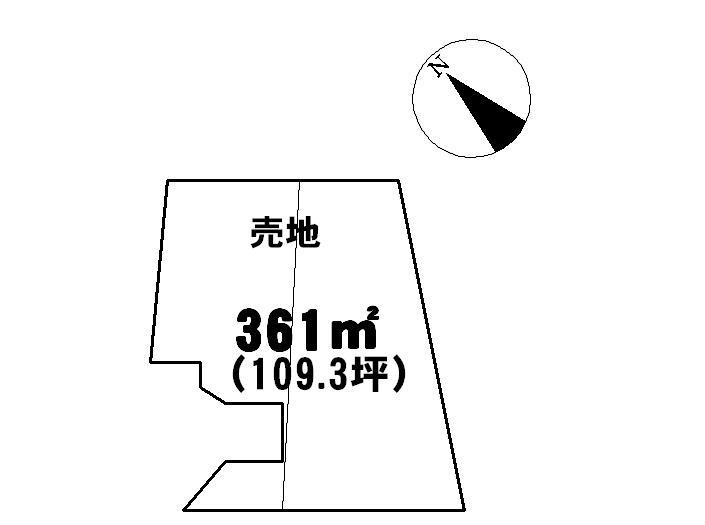 Compartment figure. Land price 3 million yen, Land area 361 sq m