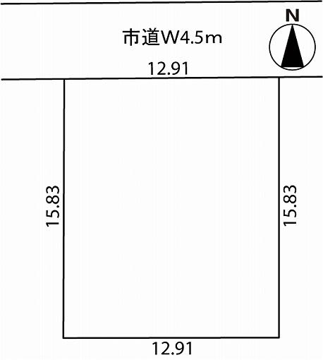 Compartment figure. Land price 8 million yen, Land area 204.37 sq m