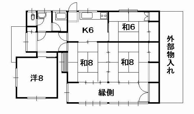 Floor plan. 6.5 million yen, 4DK, Land area 522.18 sq m , Building area 104.72 sq m