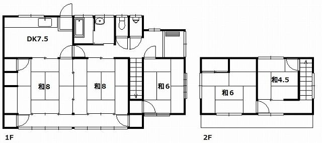 Floor plan. 8.5 million yen, 5DK, Land area 282.03 sq m , Building area 110.37 sq m
