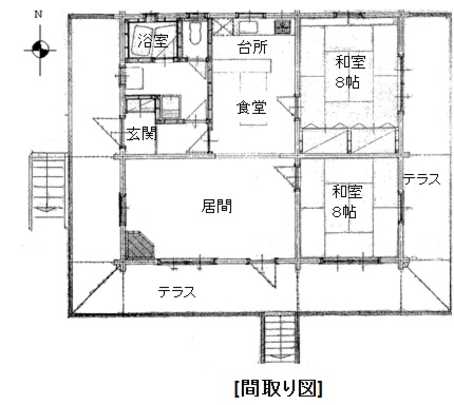 Floor plan. 13.5 million yen, 2LDK, Land area 1,572.12 sq m , Building area 80.64 sq m