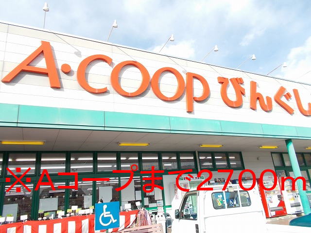 Supermarket. A Coop Bing to shop until the (super) 2700m