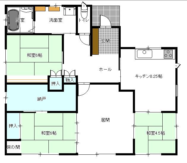 Floor plan. 15 million yen, 3LDK + S (storeroom), Land area 369.61 sq m , It is a building area of ​​91.85 sq m reference floor plan.