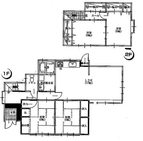 Floor plan. 9,980,000 yen, 4LDK, Land area 275.03 sq m , Building area 106.01 sq m
