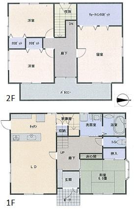 Floor plan. 17.8 million yen, 4LDK, Land area 300.01 sq m , Building area 138 sq m