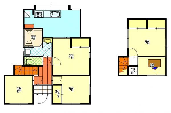 Floor plan. 11.8 million yen, 5DK, Land area 262 sq m , Building area 82.8 sq m