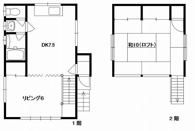 Floor plan. 4.3 million yen, 1LDK, Land area 195.98 sq m , Building area 54.64 sq m