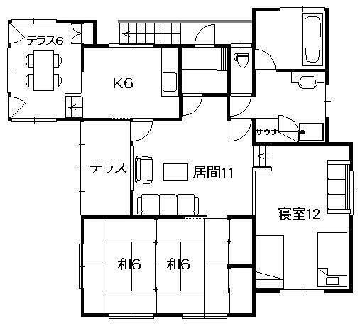 Floor plan. 4.9 million yen, 3LDK, Land area 408.87 sq m , Building area 62.37 sq m