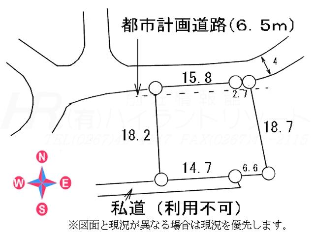 Compartment figure. Land price 4.8 million yen, Land area 366.85 sq m compartment view