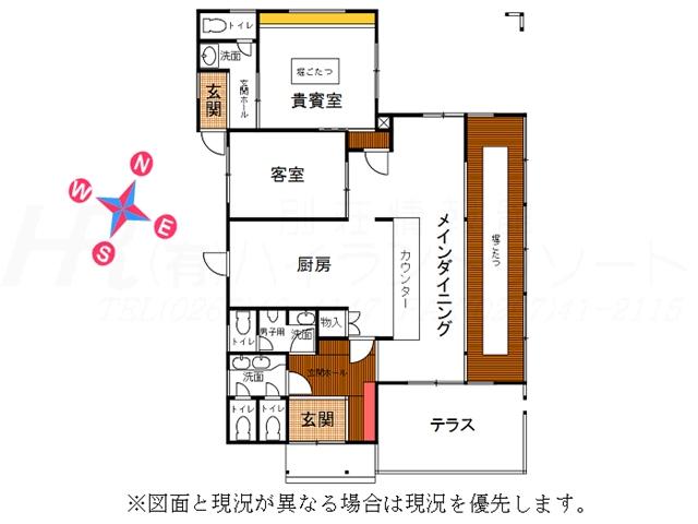 Floor plan. 60 million yen, 2DK, Land area 551.12 sq m , Building area 99.79 sq m floor plan