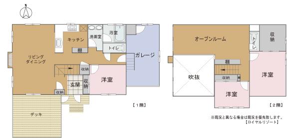 Floor plan. 49,800,000 yen, 3LDK + S (storeroom), Land area 1,025 sq m , Building area 181.22 sq m