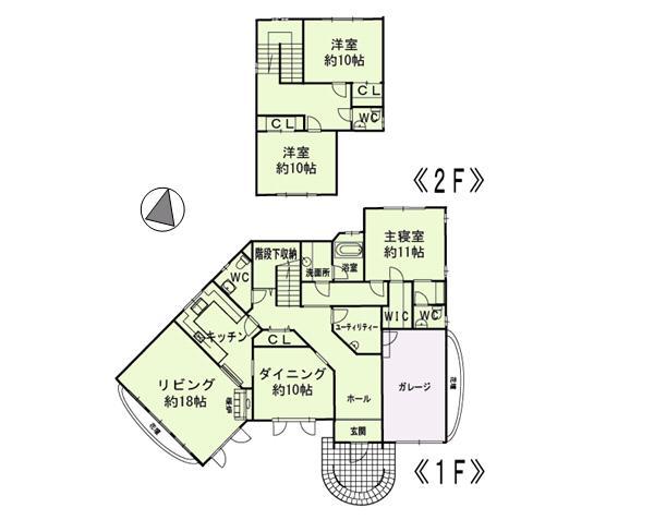 Floor plan. 98 million yen, 3LDK, Land area 1,468 sq m , Building area 240.19 sq m