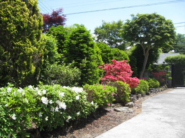 Garden. The garden is finished to clean your manicured Japanese garden.