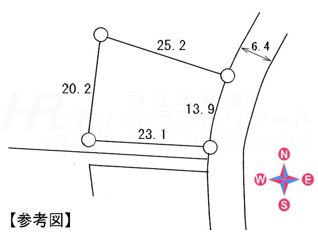 Compartment figure. Land price 5.8 million yen, Land area 404 sq m compartment view