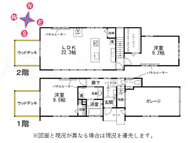 Floor plan. 31.5 million yen, 2LDK, Land area 509 sq m , Building area 116.15 sq m floor plan