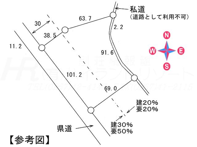 Compartment figure. Land price 19,800,000 yen, Land area 7,317 sq m compartment view