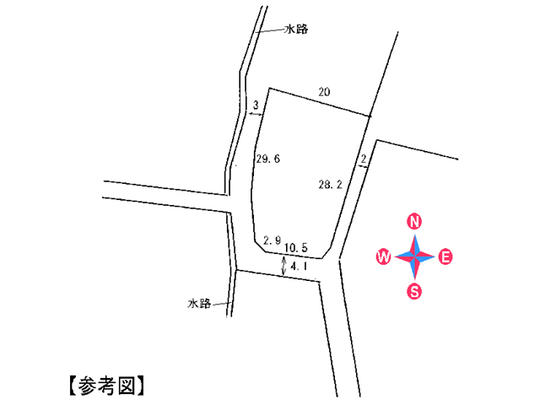 Compartment figure. Land price 23,550,000 yen, Land area 521 sq m
