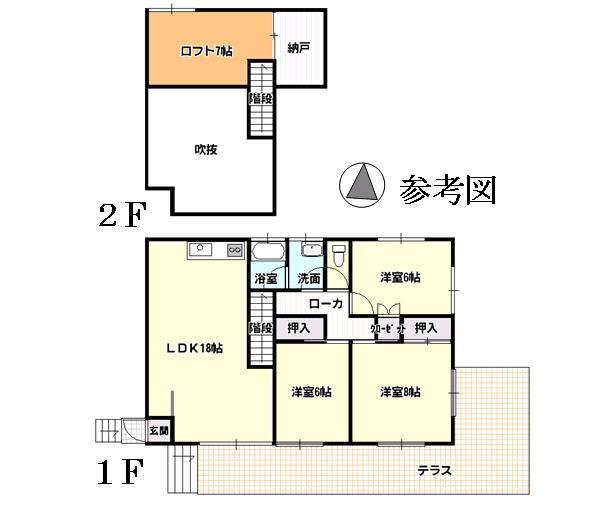 Floor plan. 35 million yen, 3LDK, Land area 1,283 sq m , Building area 95.65 sq m