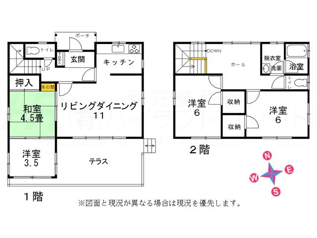 Floor plan. 15.7 million yen, 3LDK, Land area 436.57 sq m , Building area 96.31 sq m floor plan