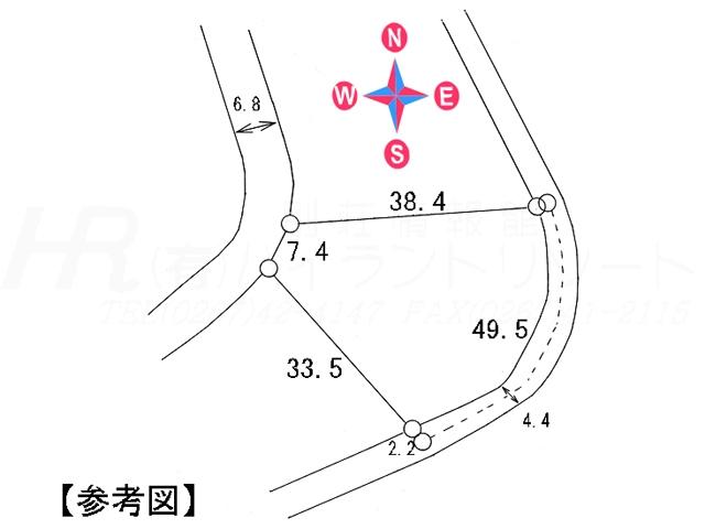 Compartment figure. Land price 13 million yen, Land area 1,184 sq m compartment view