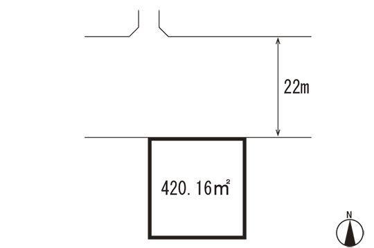 Compartment figure. Land price 75 million yen, Land area 420.16 sq m