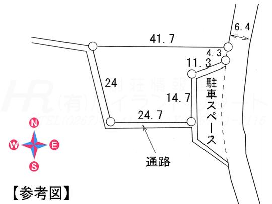 Compartment figure. Land price 8.8 million yen, Land area 709 sq m