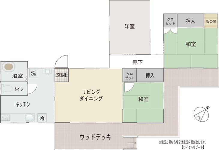 Floor plan. 25,800,000 yen, 3LDK, Land area 1,006.16 sq m , Building area 33.12 sq m