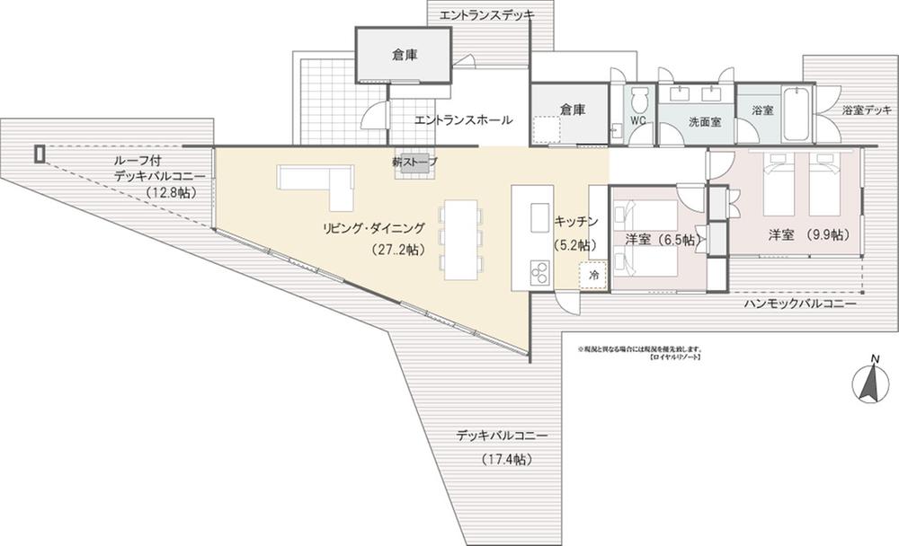 Floor plan. 88 million yen, 2LDK, Land area 1,462 sq m , Building area 123.34 sq m