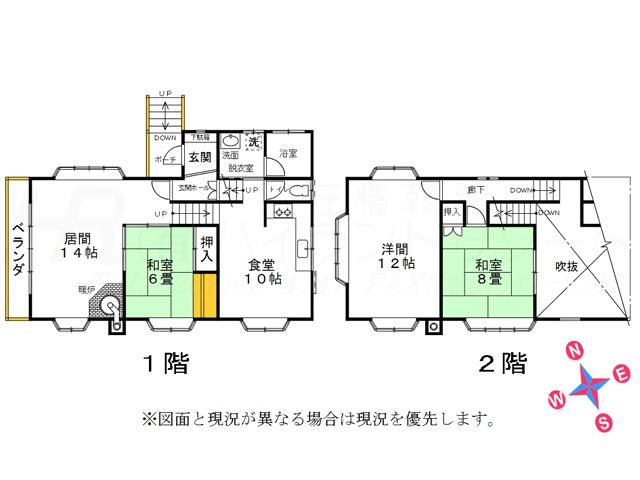 Floor plan. 12.5 million yen, 3LDK, Land area 596 sq m , Building area 109.27 sq m floor plan