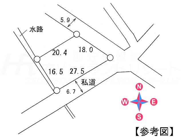 Compartment figure. Land price 18,800,000 yen, Land area 416.37 sq m compartment view