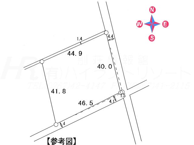 Compartment figure. Land price 13.7 million yen, Land area 1,996 sq m compartment view